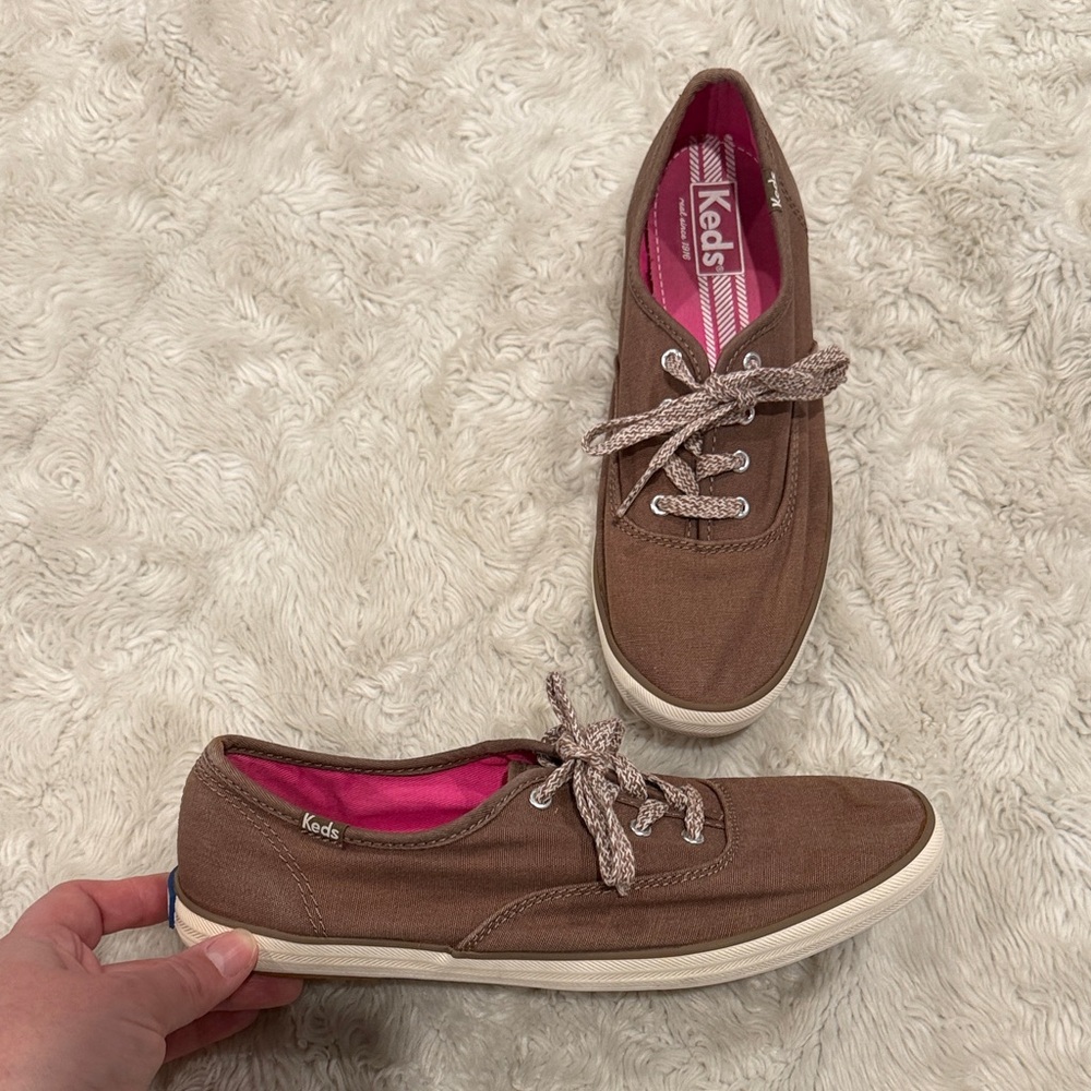 Keds Women's Champion flat sneakers in Brown Woman’s Size 8